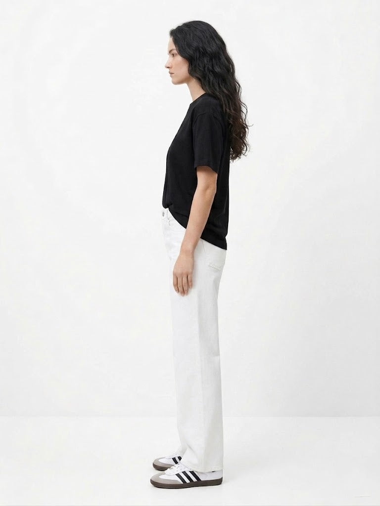 Siyah Bisiklet Yaka T-shirt