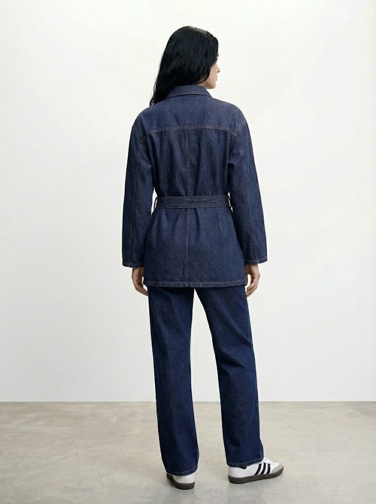 Koyu Lacivert Denim Takım