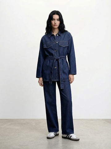 Koyu Lacivert Denim Takım