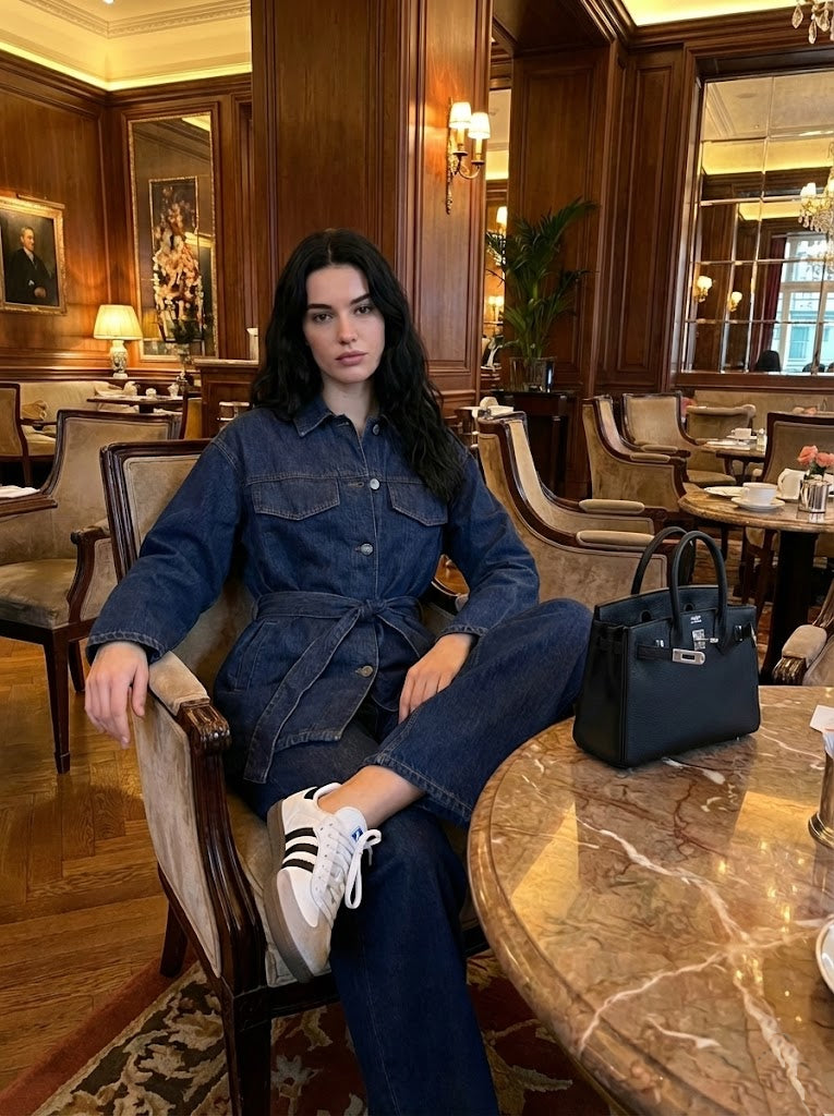 Koyu Lacivert Denim Takım