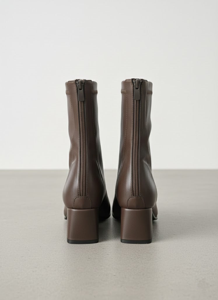 Kahve Streç Bilekli Bot