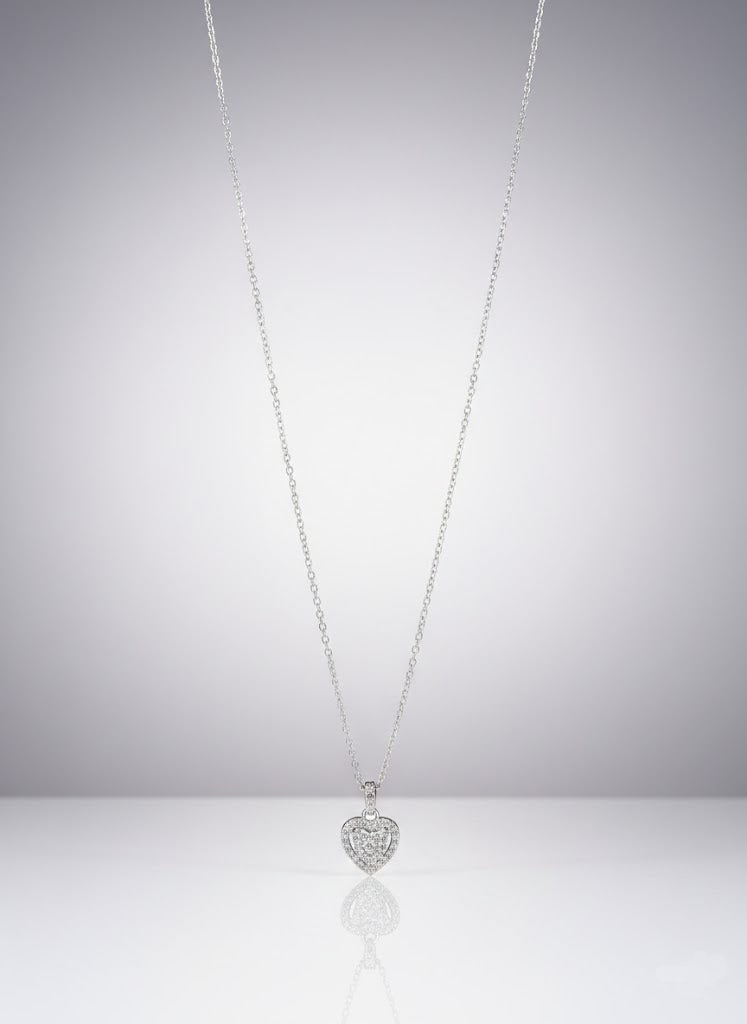 Kalp Figürlü Silver Kolye